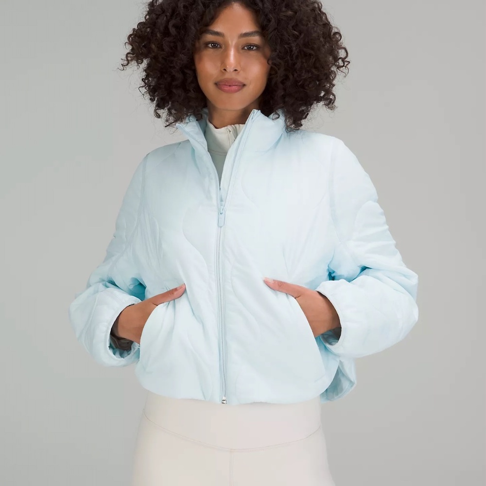 NWT: Quilted Light Insulation Cropped Jacket